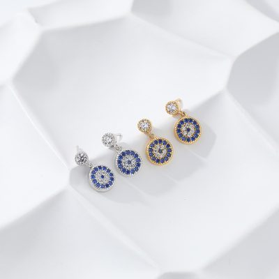 Evil Eye Drop Earrings