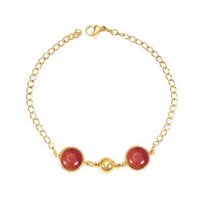 Crimson Aura Chrysoberyl Bracelet