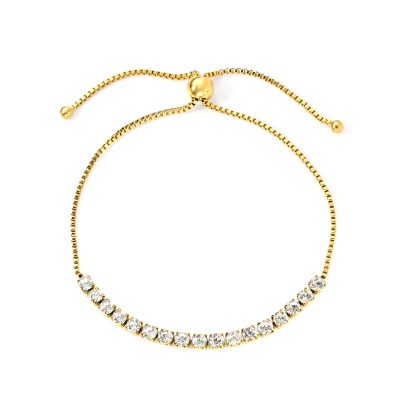 Diamond Lure –  Gold Square Bracelet