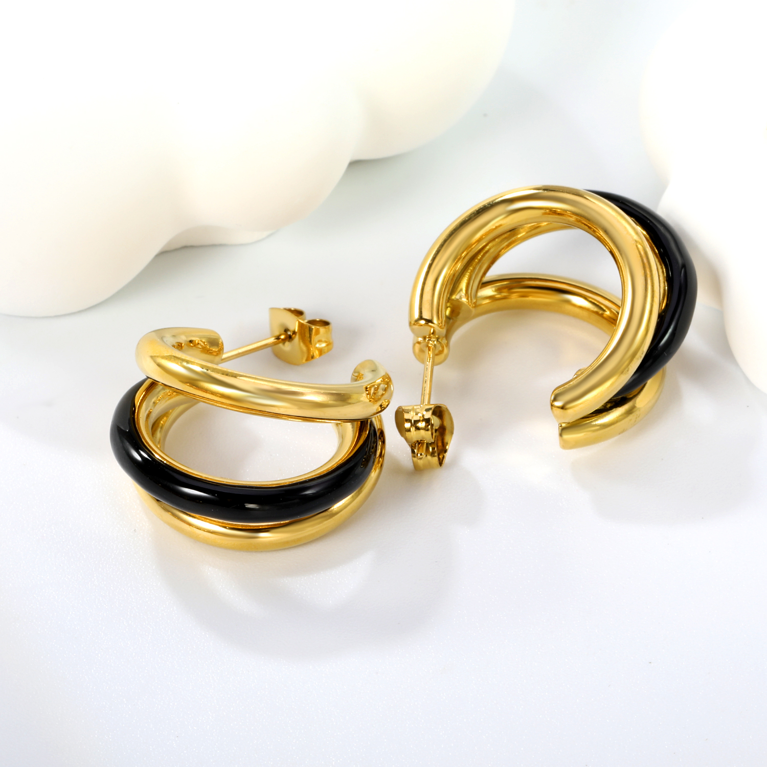Celeste Curve Drop Earrings - Image 3