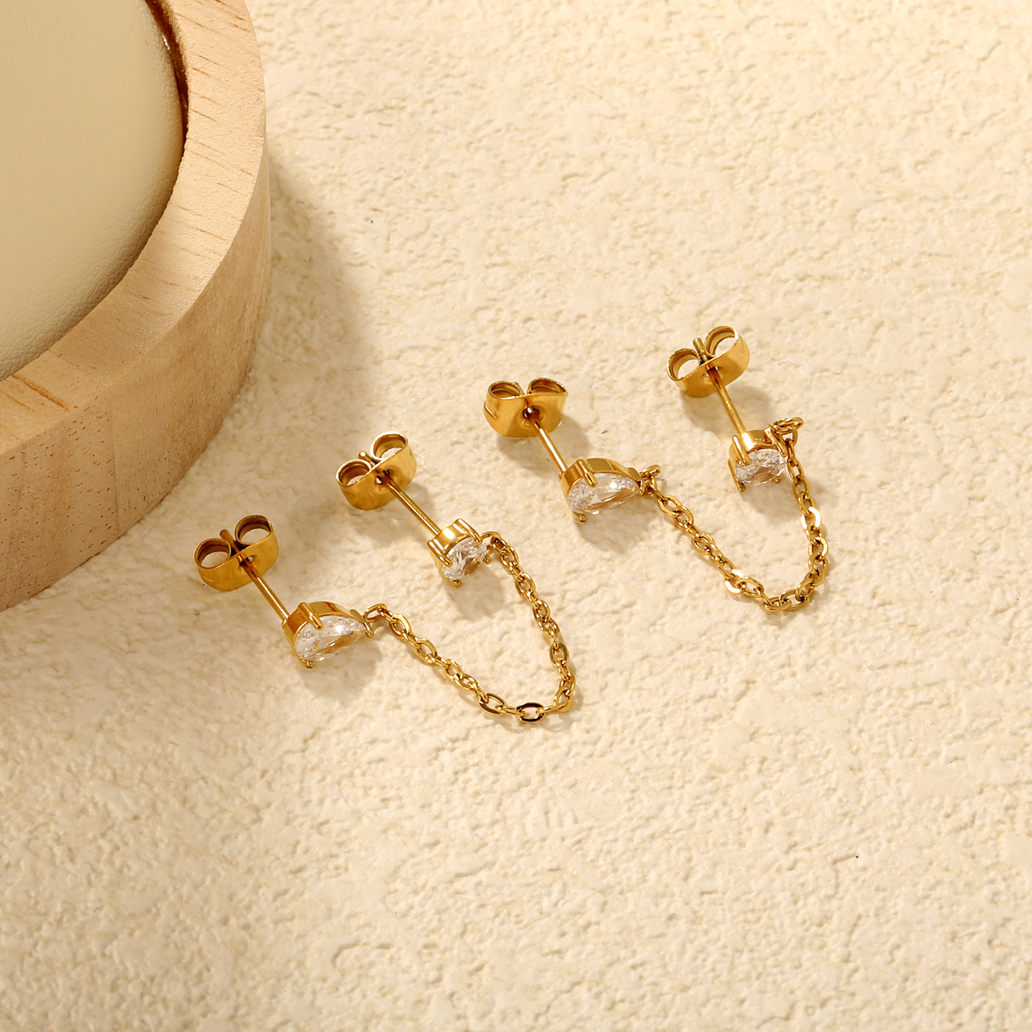 Diamond Drop Grace Earrings - Image 4