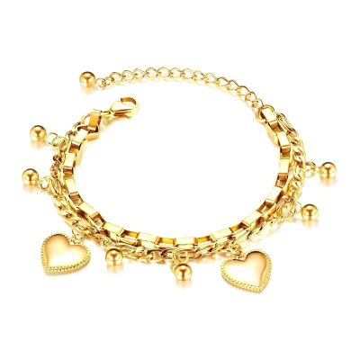 Golden Hearts Bracelet