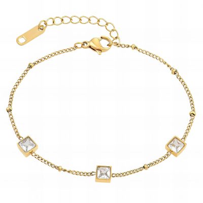 Golden Intensity CZ Bracelet