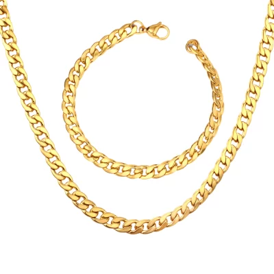 Cuban Clarity Chain Set
