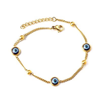 Celeste Beam – Cat’s Eye & Steel Bead Bracelet