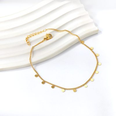Aurora Orbit –  Gold Anklet