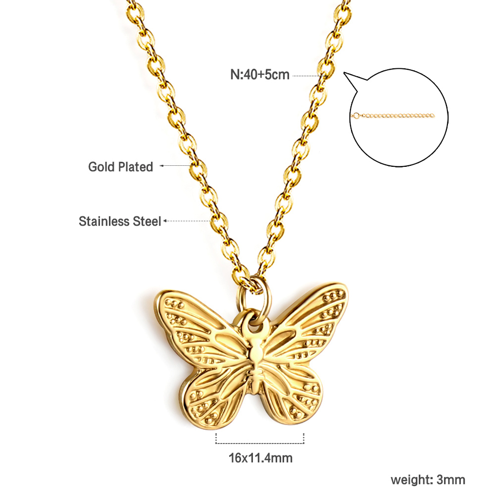Flutter Charm Pendant Necklace - Image 2