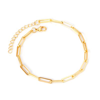 Serena Gleam – Gold-Plated Statement Anklet