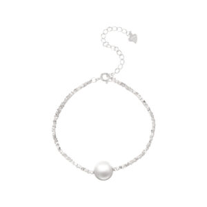Shell Pearl Double-Chain 925 Sterling Silver Anklet