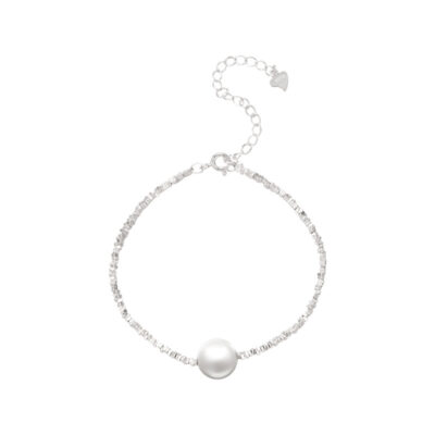 Shell Pearl Double-Chain 925 Sterling Silver Anklet