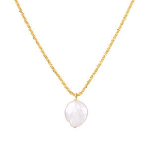 Pale Pink Round Stone 925 Sterling Silver Pendant Necklace